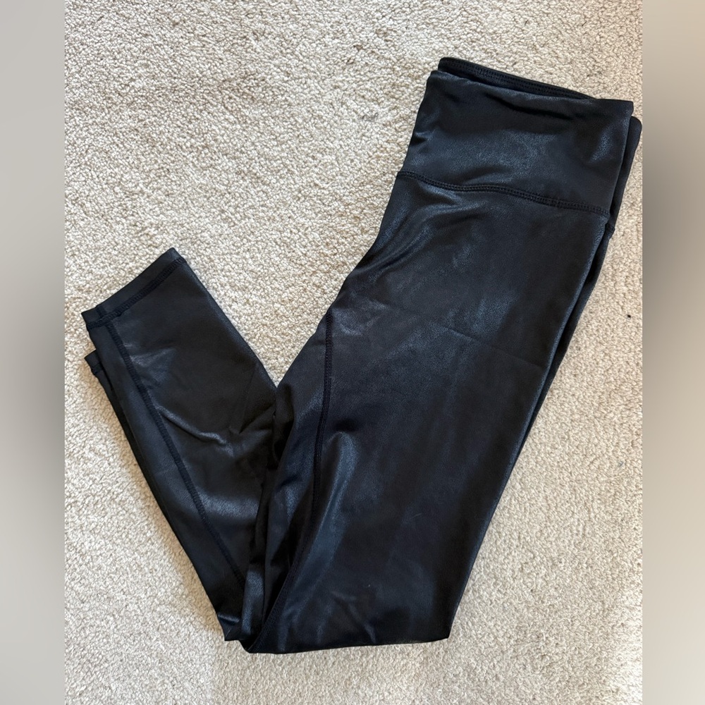 Black Faux Leather Leggings